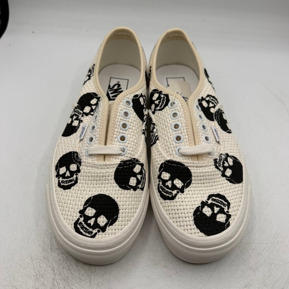 VANS Anaheim Factory Authentic 44 DX Needlepoint Skulls Shoes Mens 8 Womens 9.5 - Picture 5 of 11